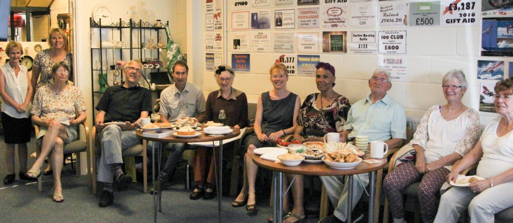 Attendees at the 2016 poetry lunch.