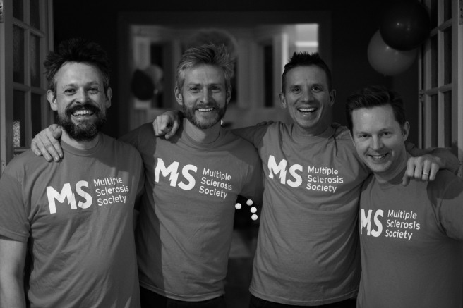 Adam Hamner and friends supporting the MS Society, Adam is riding in the Ride London event