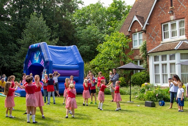 Swanley Village School performing country dancing