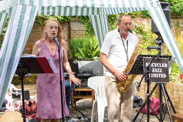 Recycled Jazz providing live music for the event