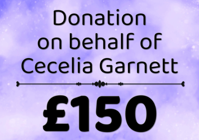 Cecelia Garnett Donation - £150