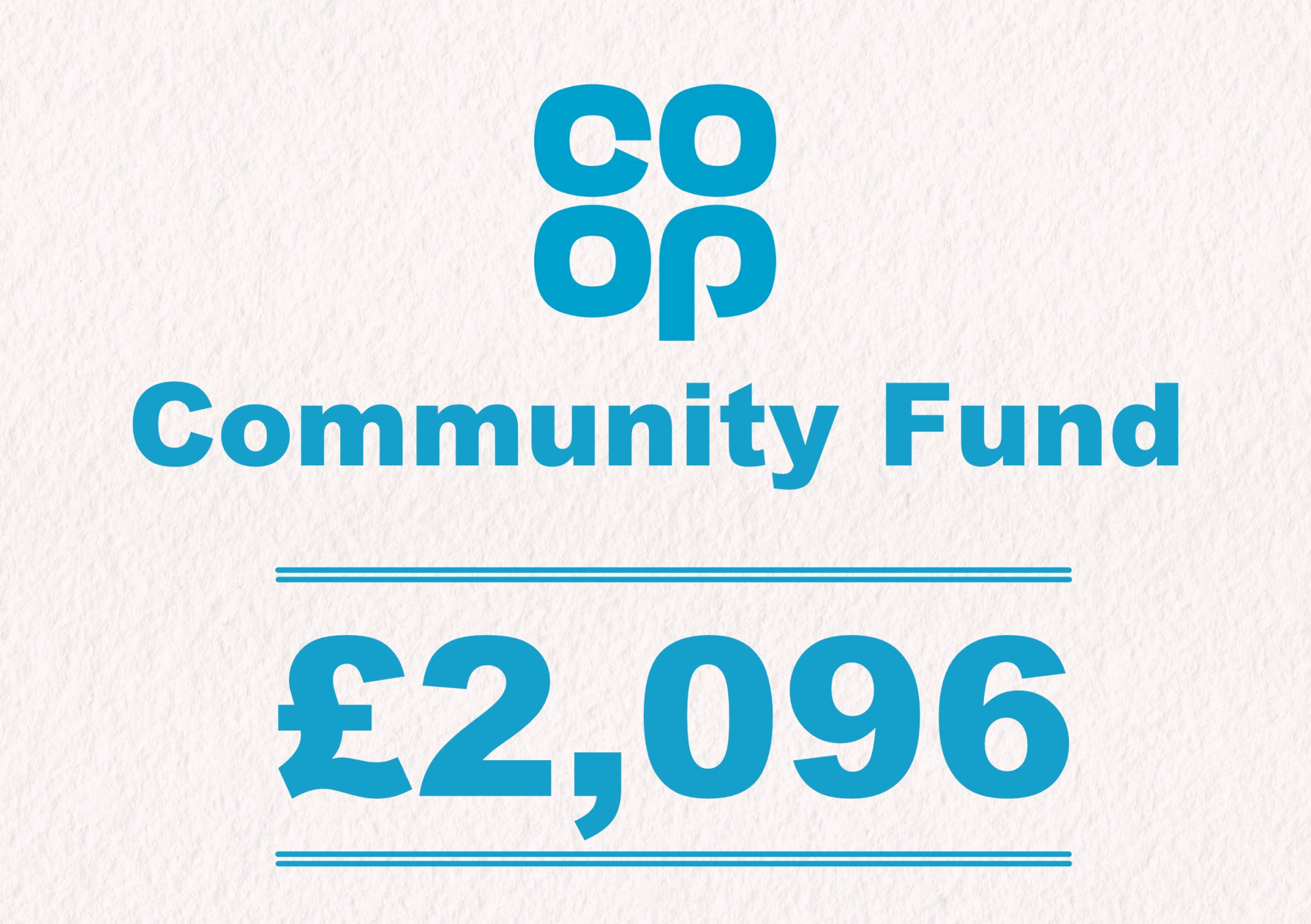 Coop Community Fund - £2,096